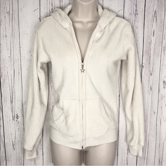 🆕 Soft & cozy white hooded sweatshirt - Picture 1 of 7